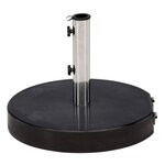Paris Prix Pied de Parasol Rond en Granite  Stathera  50cm Gris