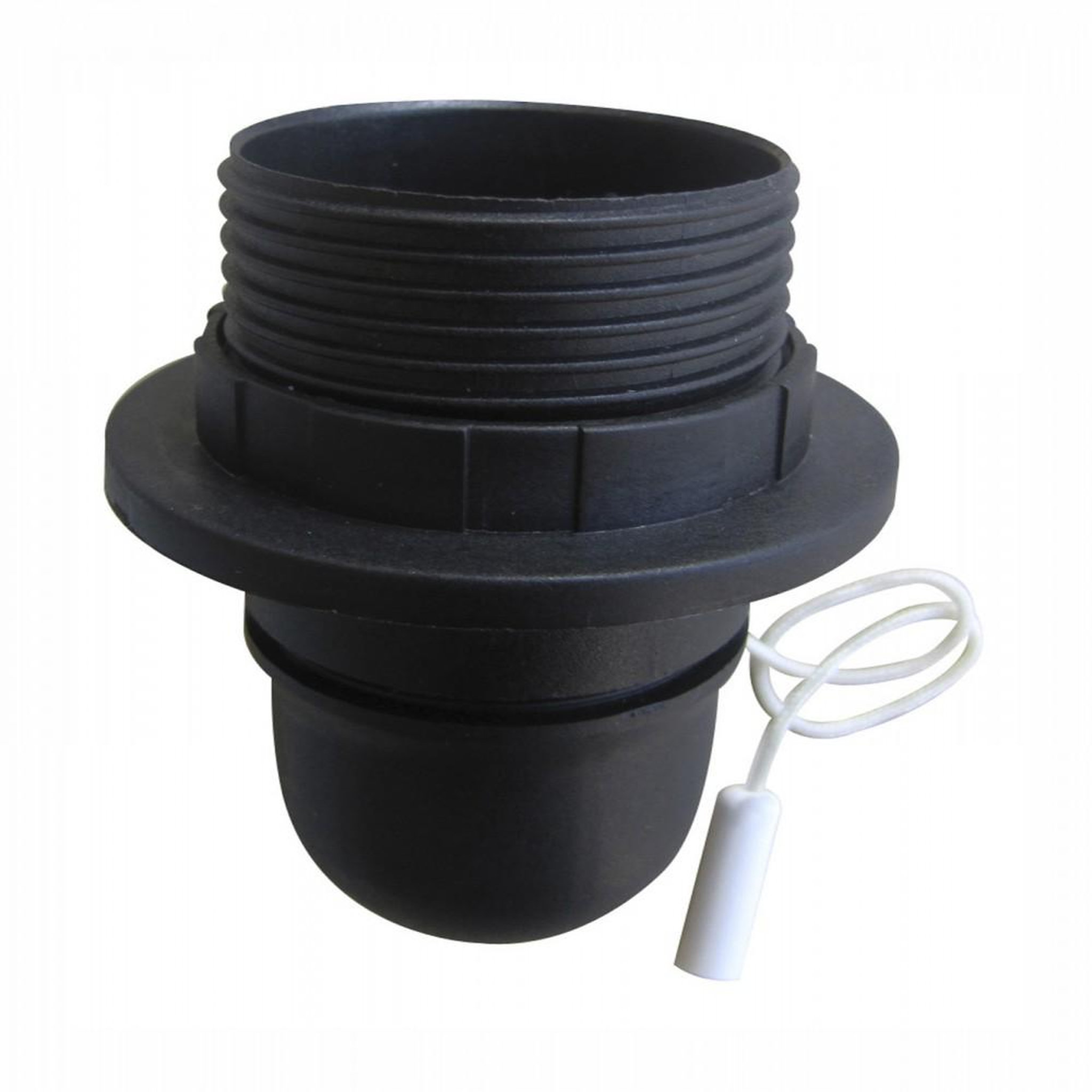 CENTRALE BRICO Douille 1/2 fil et baguette E27 TIBELEC, plastique, noir 60 W