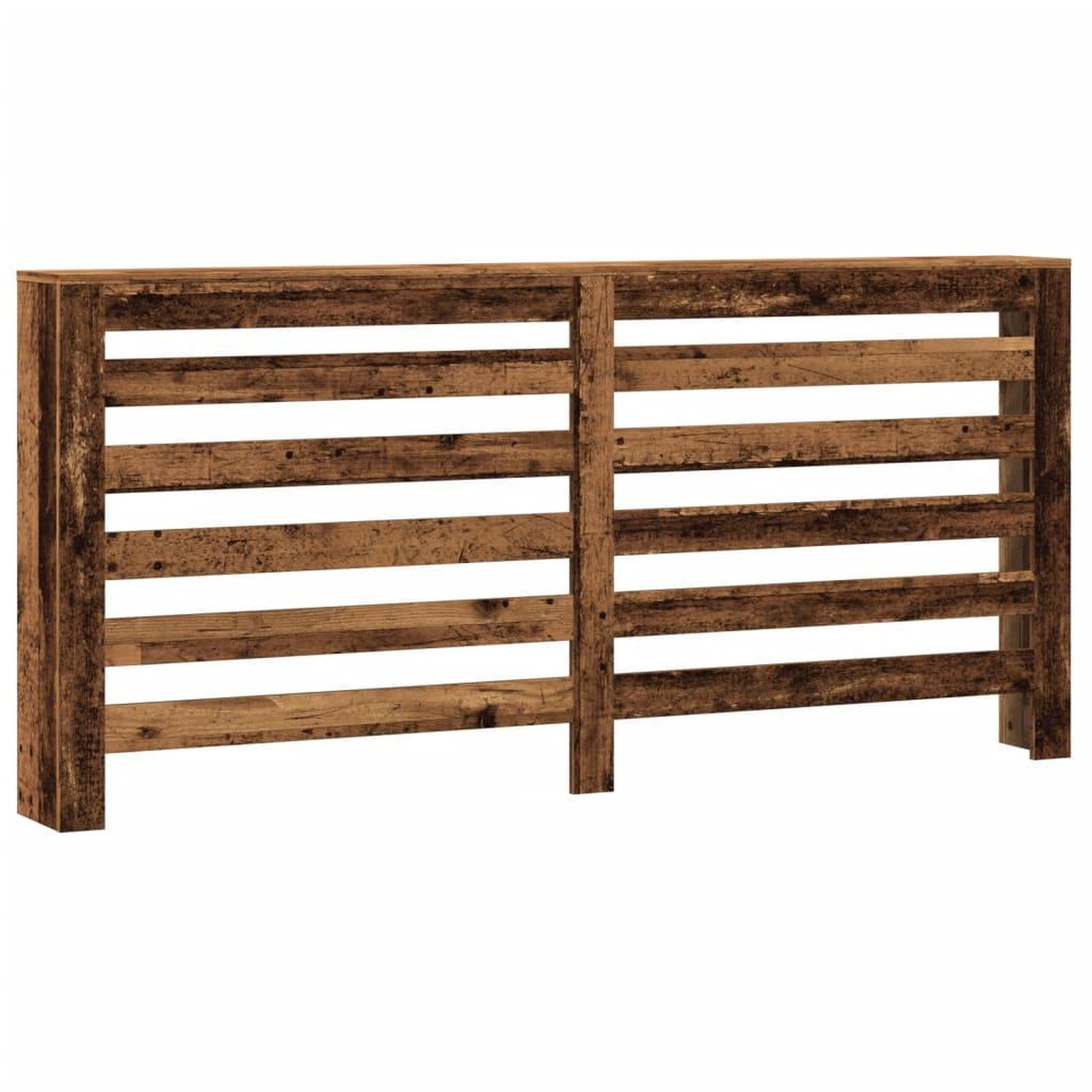 Voir la diapositive 2 : VIDAXL Cache-radiateur vieux bois 175x20x82 cm bois d'ingenierie