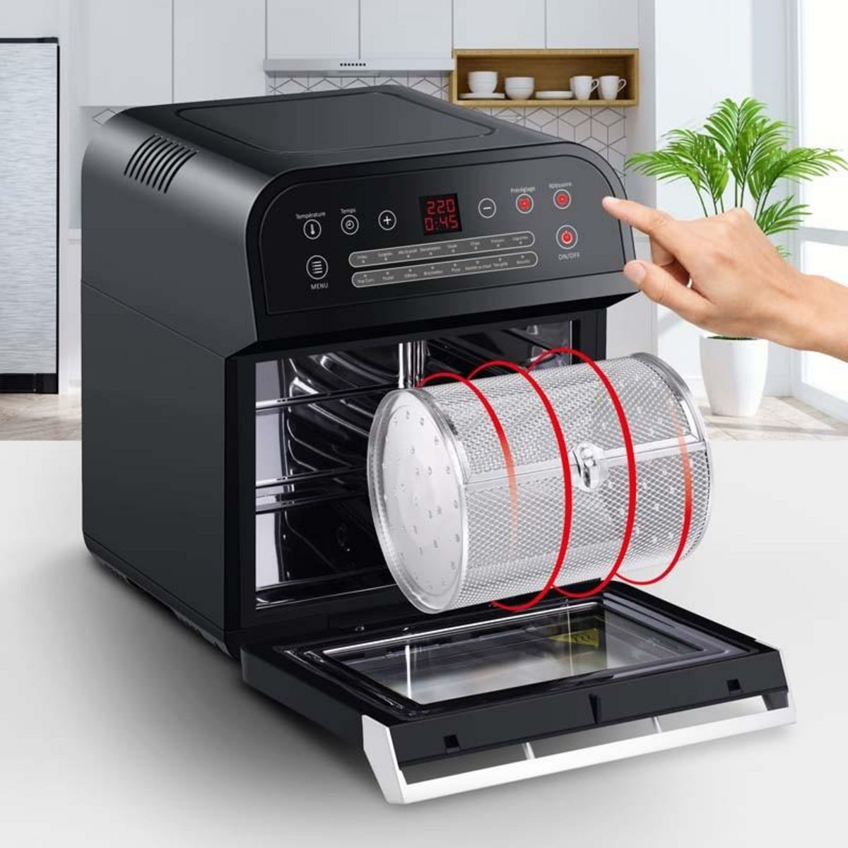 KITCHENCOOK Four à Air Chaud De Multifonction Et Friteuse Sans Huile Airbay De Kichencook