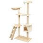 Voir la diapositive 2 : VIDAXL Arbre a chat avec griffoirs en sisal 150 cm Beige