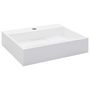 Voir la diapositive 2 : VIDAXL Lavabo 50x38x13 cm Fonte minerale/marbre Blanc