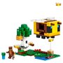 LEGO Minecraft  21241 La cabane Abeille, Jouet, Ferme avec Maison, Zombie et Figurines Animaux