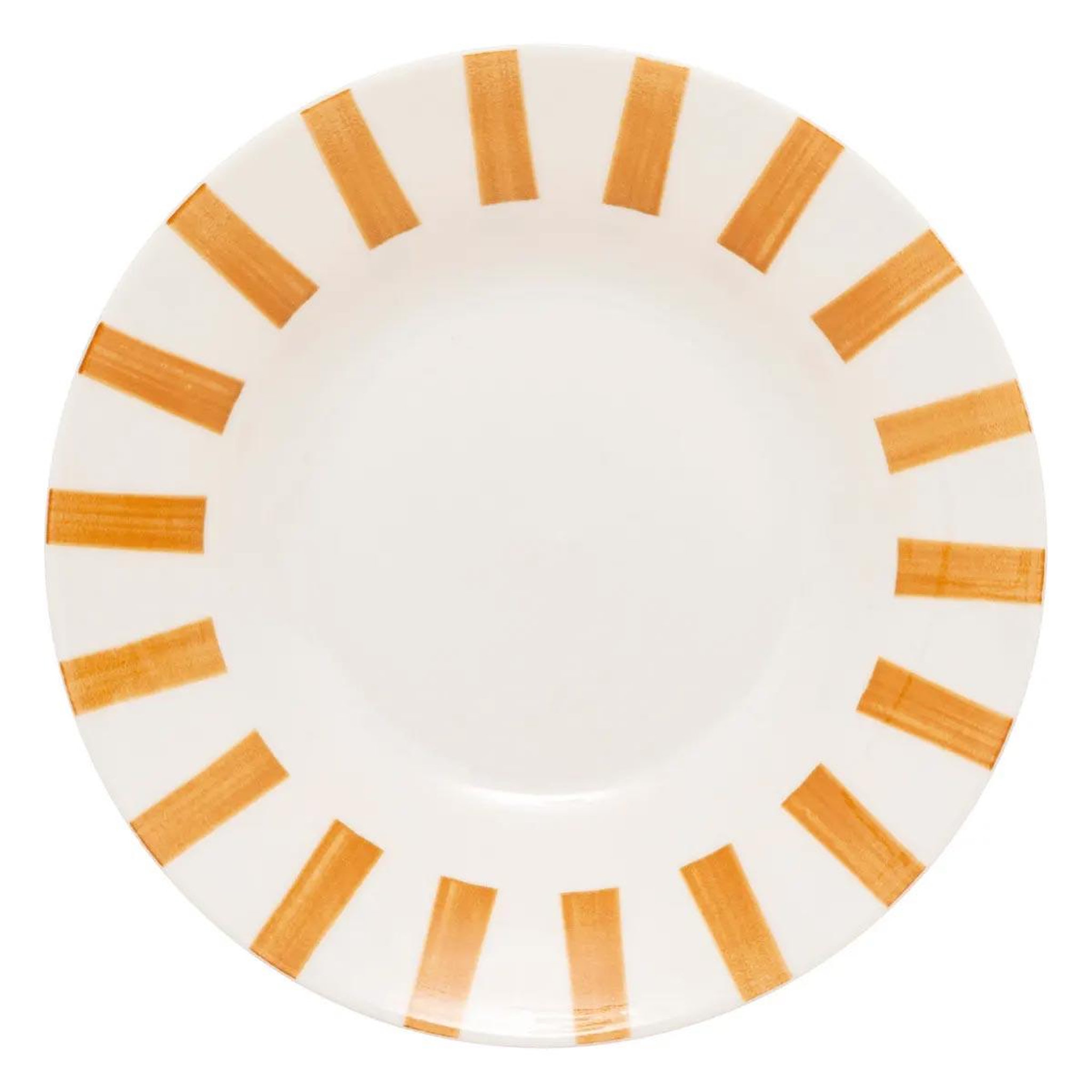 SECRET DE GOURMET Lot de 6 assiettes creuses  cheri  20cm ocre