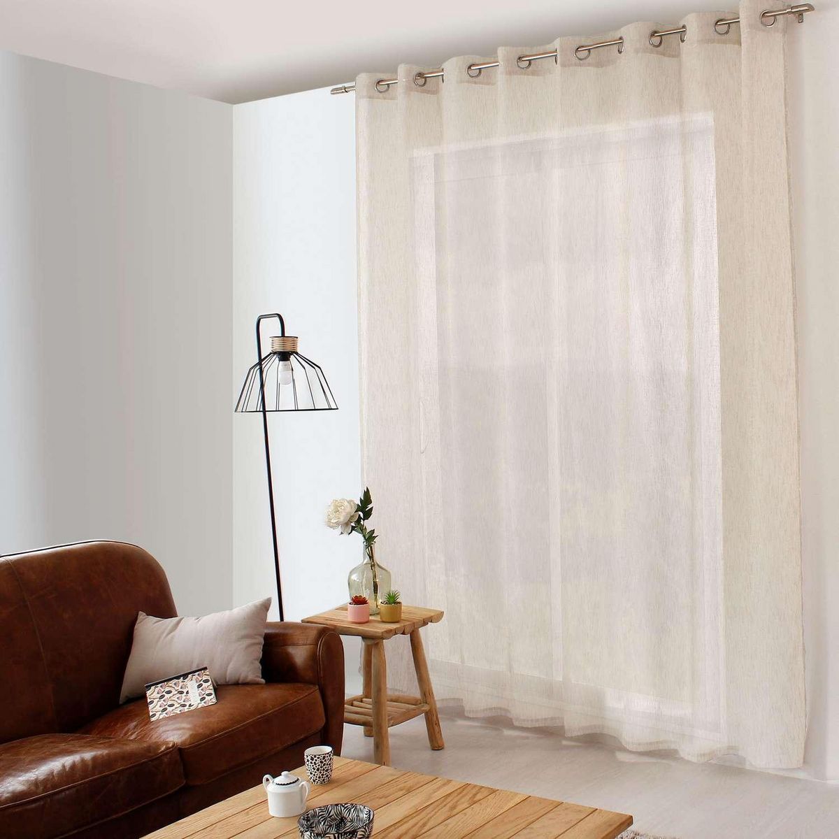 TOILINUX Voilage Maya grande largeur