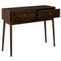 Voir la diapositive 3 : The Home Deco Factory Console 2 tiroirs marron foncé