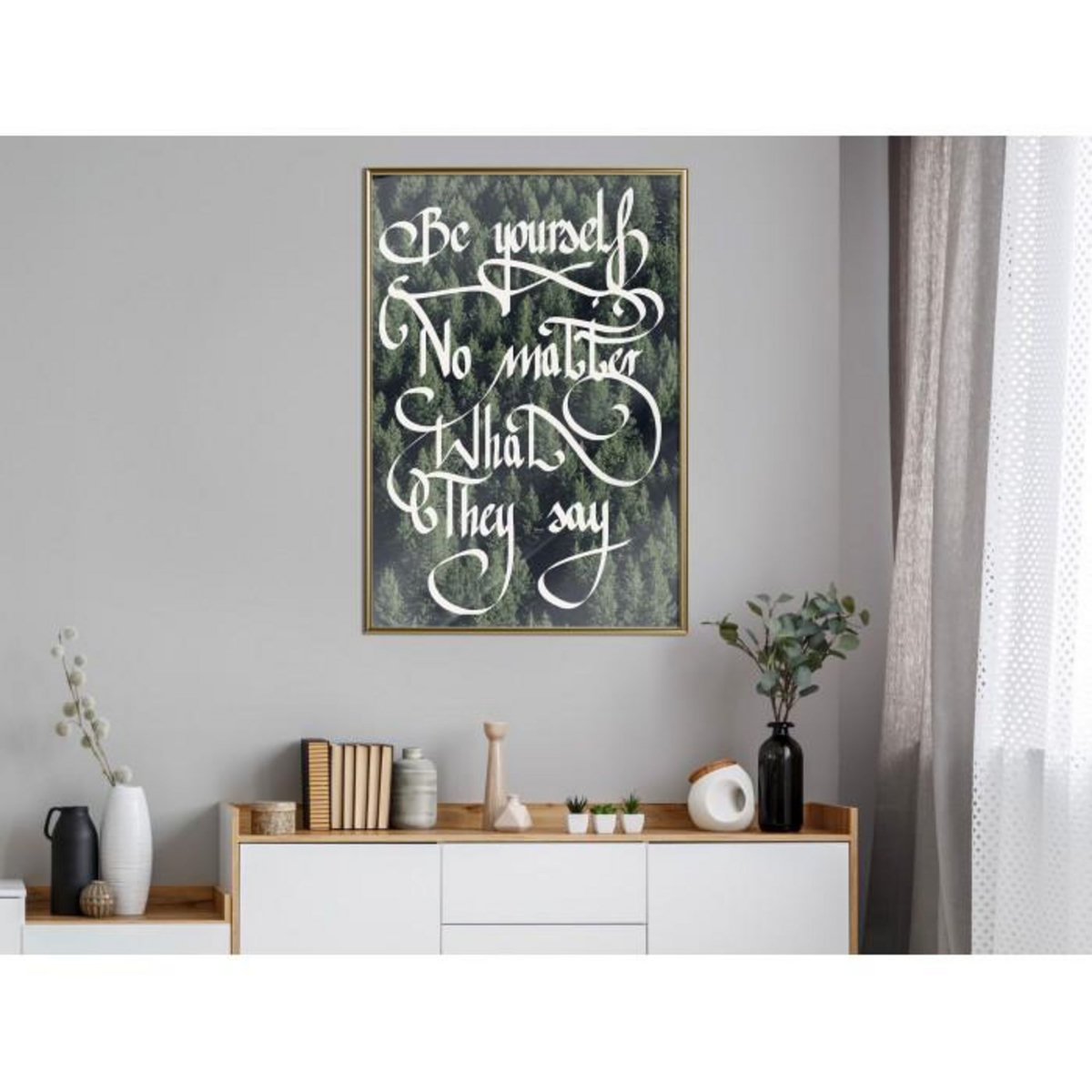 Paris Prix Affiche Murale Encadrée  Be Yourself