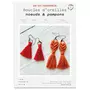  Bijoux Macramé - 2 paires Boucles d'oreilles rouge orange