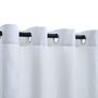 Voir la diapositive 3 : VIDAXL Rideau occultant et anneaux en metal 2pcs Blanc casse 140x225cm