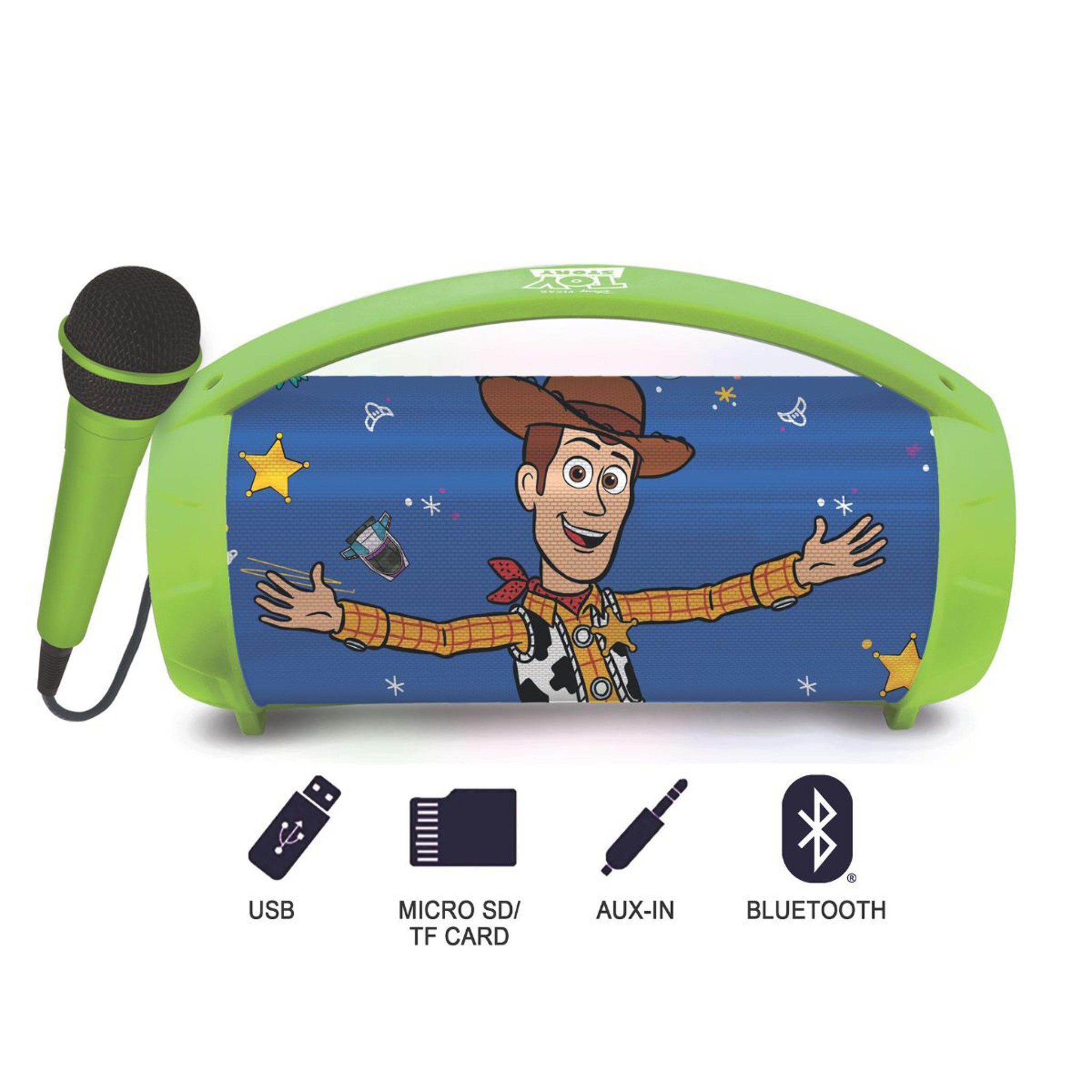Voir la diapositive 2 : Lexibook Enceinte Bluetooth Lumineuse avec Micro Toy Story