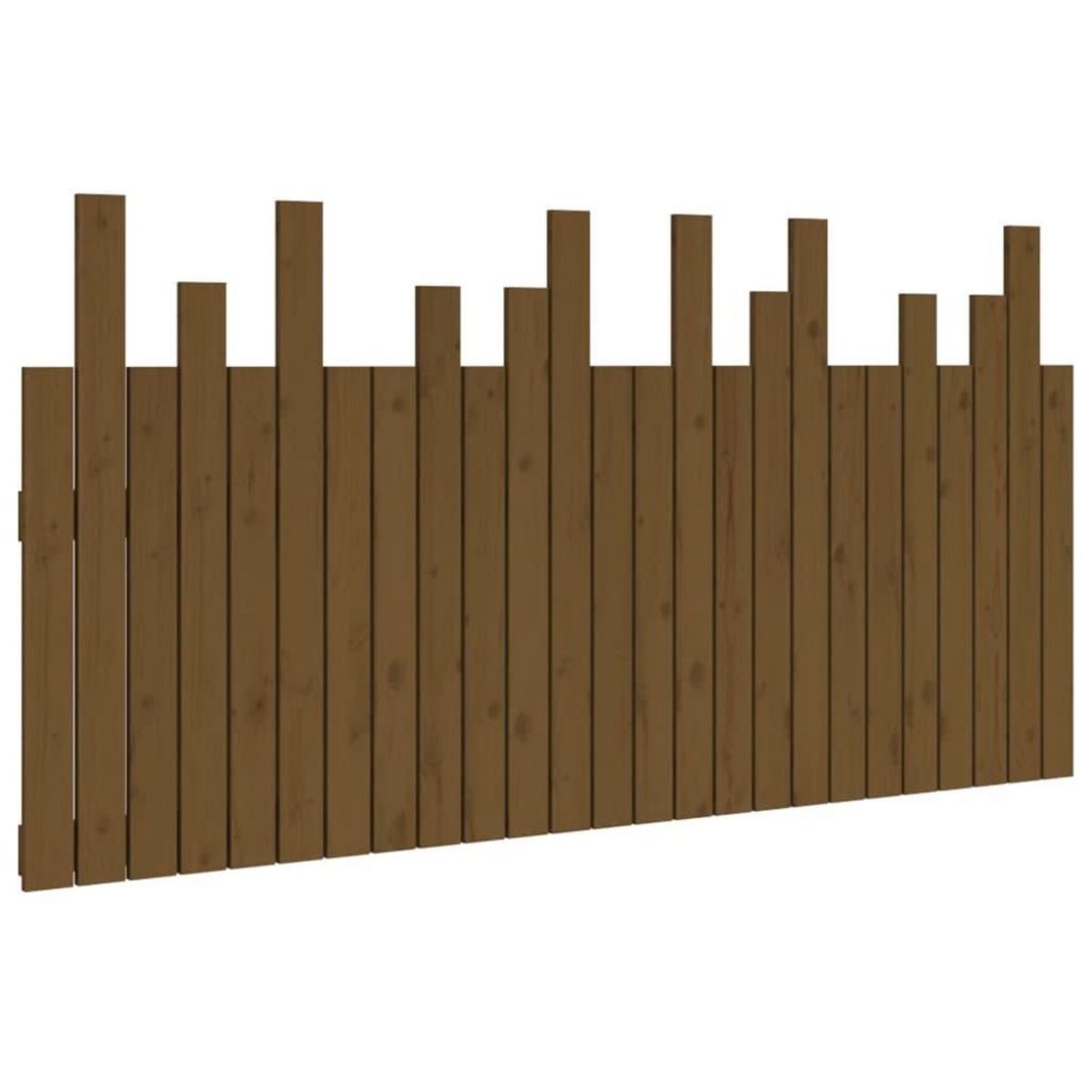 VIDAXL Tete de lit murale Marron miel 159,5x3x80 cm Bois massif de pin