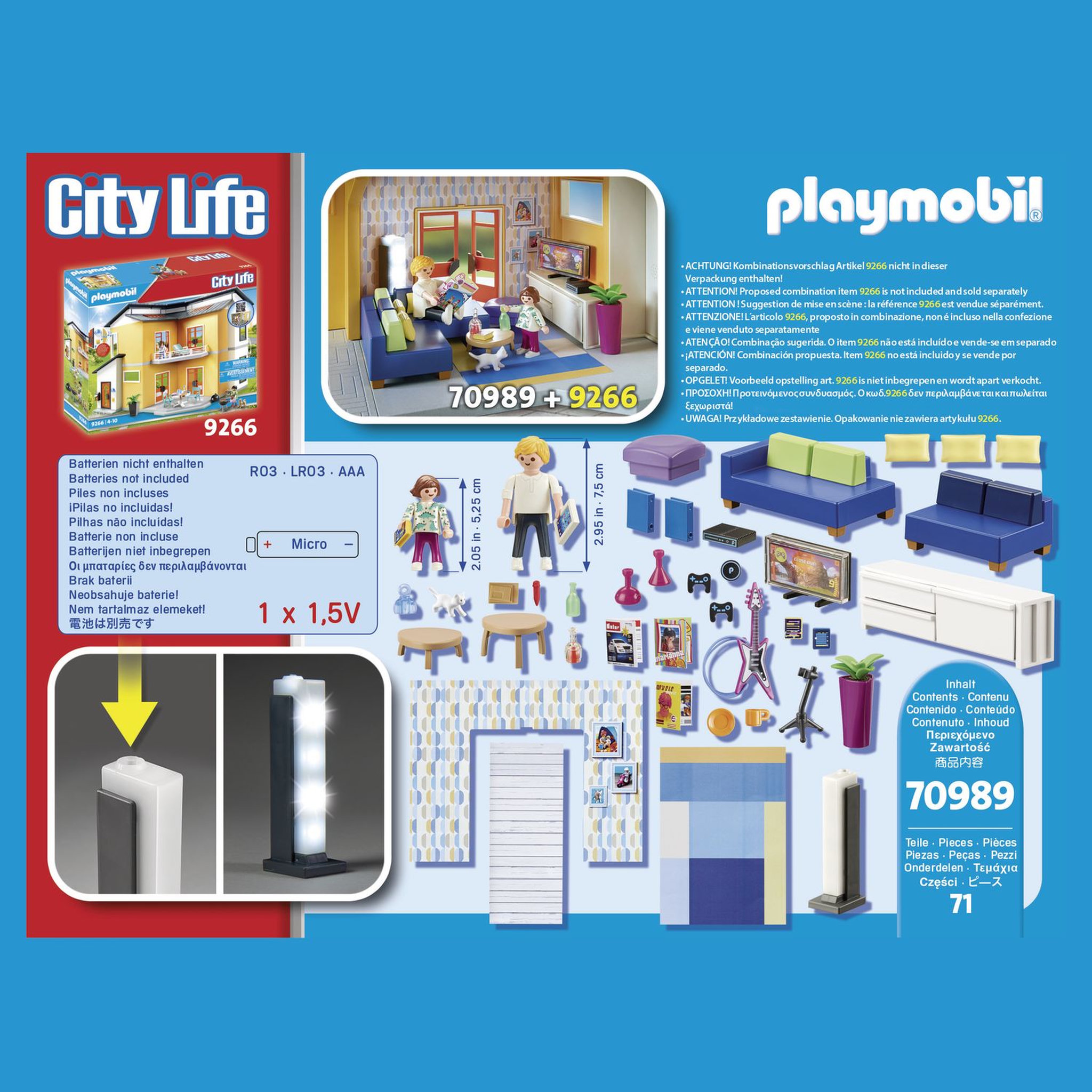 Voir la diapositive 5 : PLAYMOBIL 70989 - Salon aménagé
