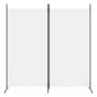 Voir la diapositive 3 : VIDAXL Cloison de separation 2 panneaux Blanc 175x180 cm Tissu