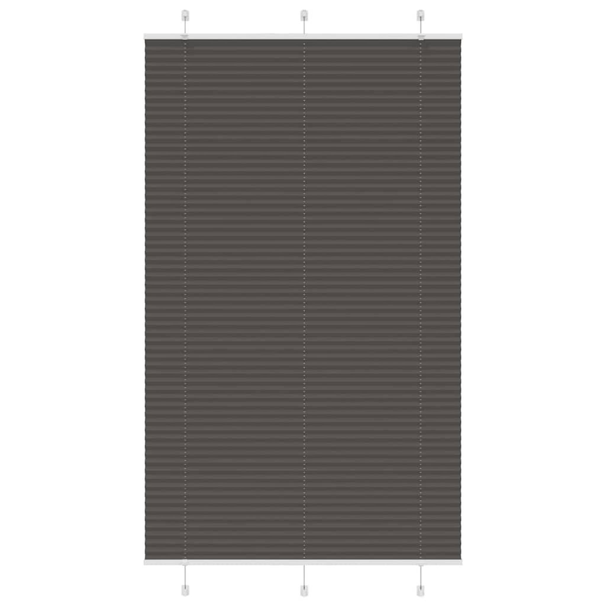 VIDAXL Store plisse noir 120x200 cm largeur du tissu 119,4cm polyester
