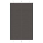 VIDAXL Store plisse noir 120x200 cm largeur du tissu 119,4cm polyester