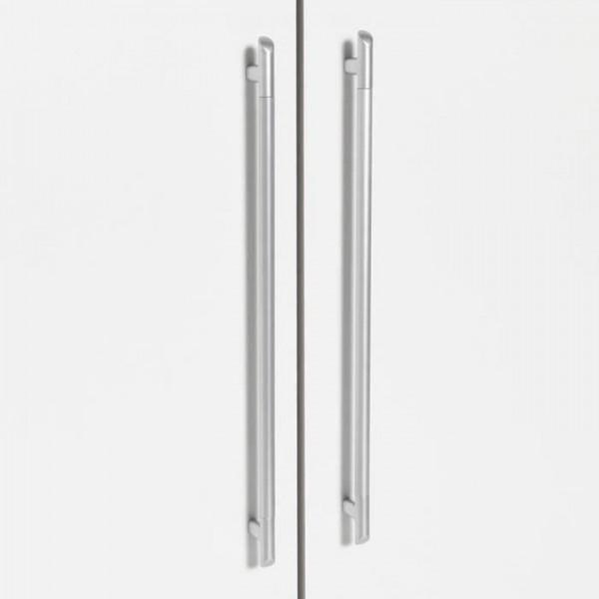 Voir la diapositive 5 : MARKET24 Armoire 4 portes battantes + 6 tiroirs - Chene et blanc - L 206 x P 60 x H 200 cm - JUPITER
