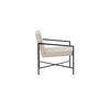 Voir la diapositive 2 : Paris Prix Fauteuil Design Velours  Rakel  78cm Beige