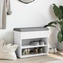 Voir la diapositive 3 : VIDAXL Banc a chaussures blanc 62x32x50 cm bois d'ingenierie