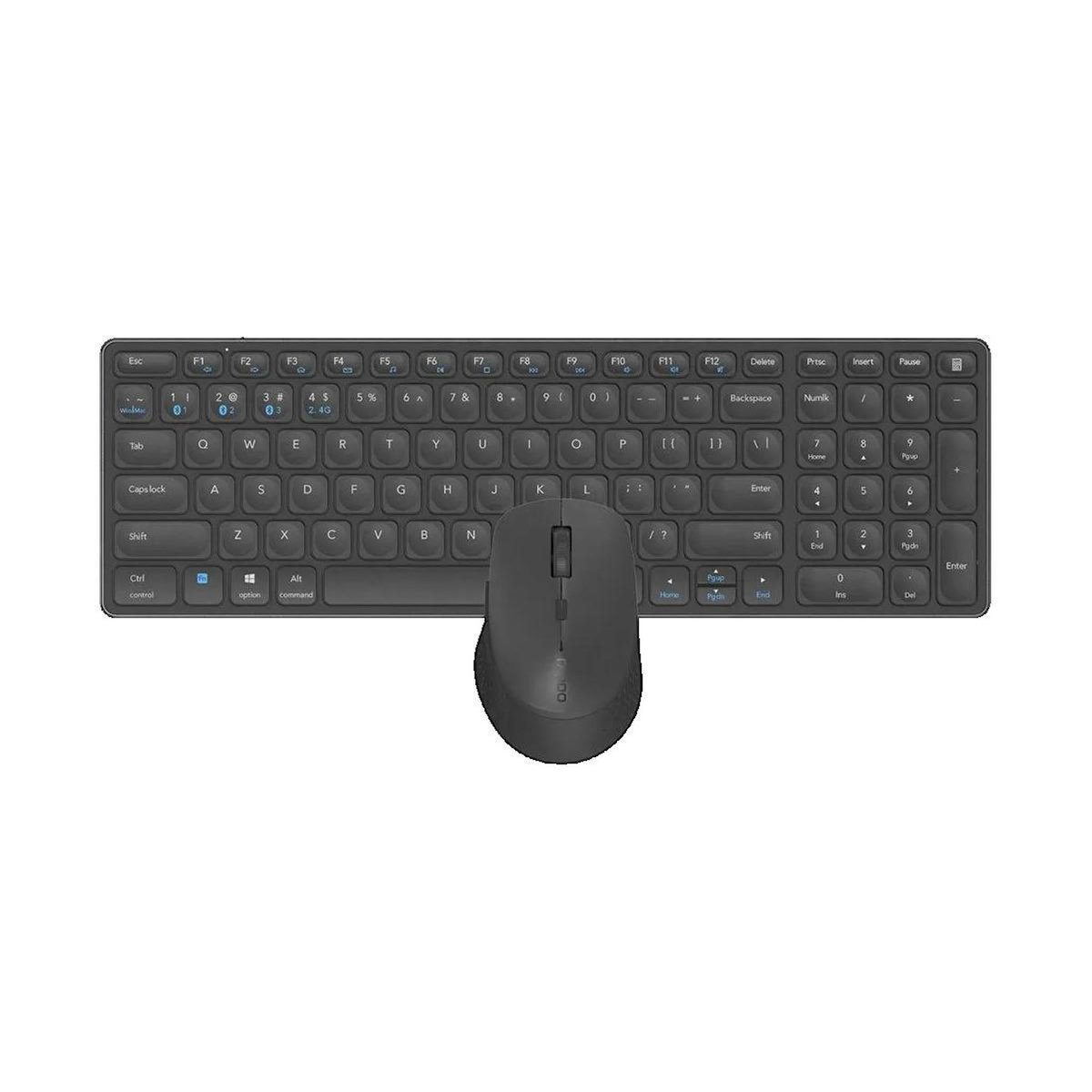 RAPOO Ensemble clavier et souris Rapoo 9700M sans fil noir