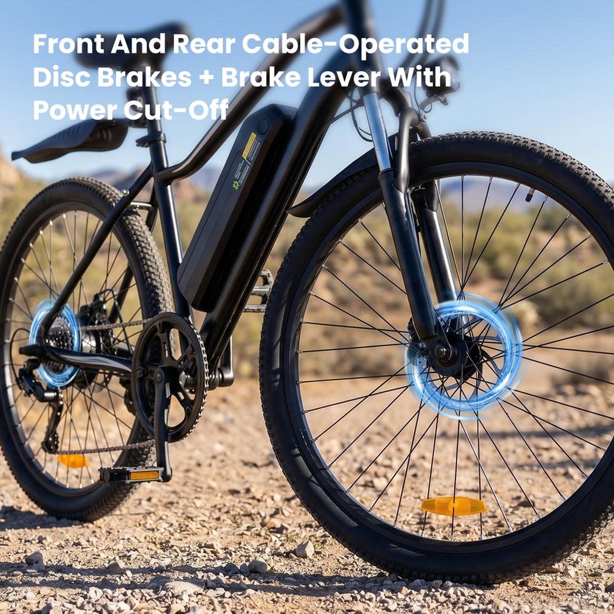 Voir la diapositive 5 : ISCOOTER Vélo électrique 26  iScooter EB3S, autonomie 60 km, Shimano 7 vitesses