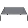 Voir la diapositive 5 : VIDAXL Lit sureleve pour chien gris 150x90x20 cm textilene et acier