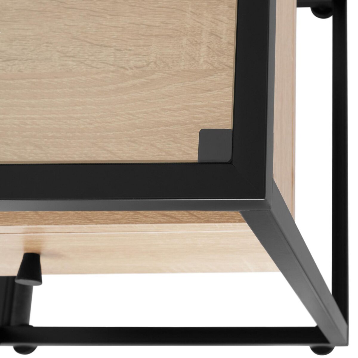 tectake Table de chevet Style industriel 43 x 45 x 545 cm