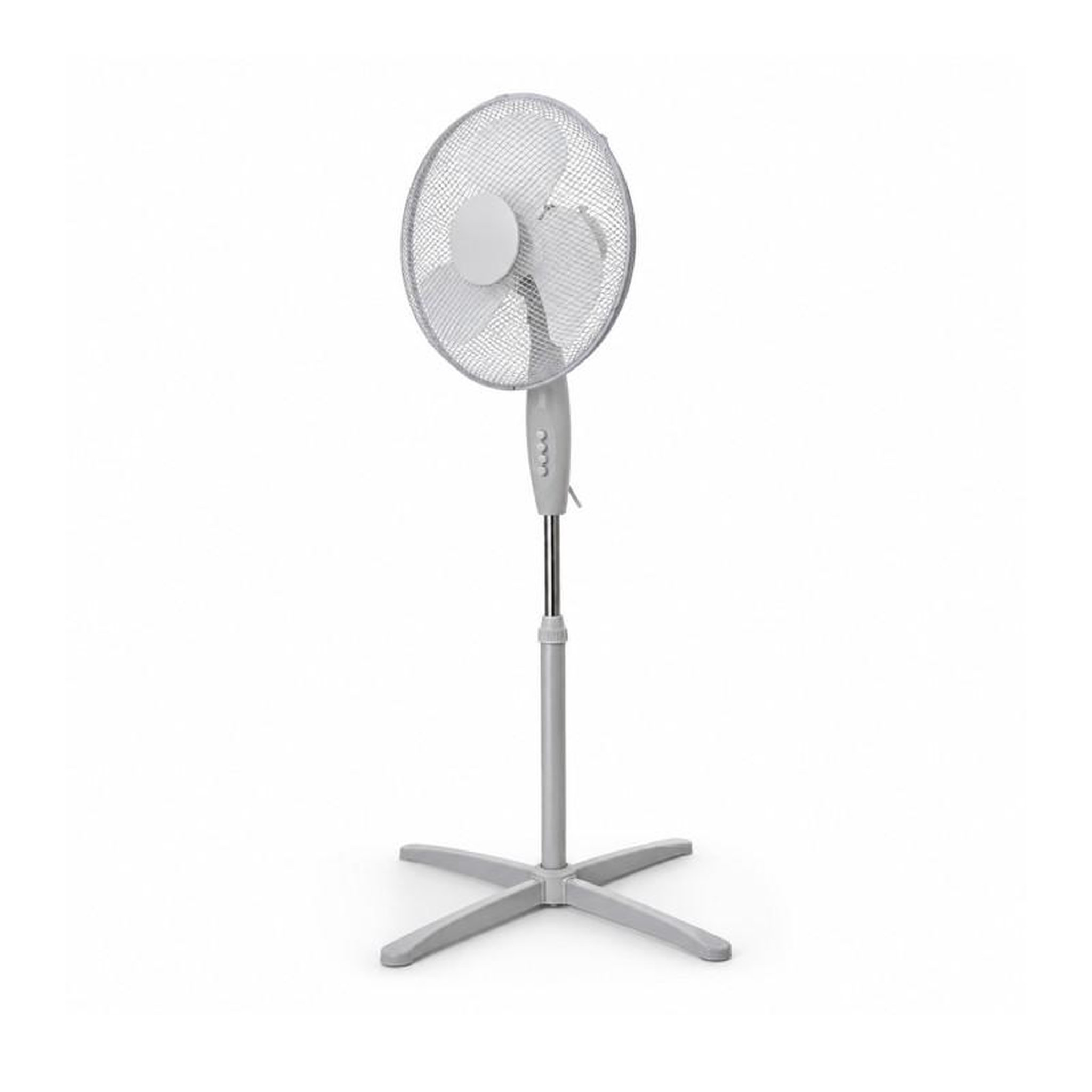 Voir la diapositive 5 : Ventilateur Sur Pied Hauteur Ajustable – Gris 40w