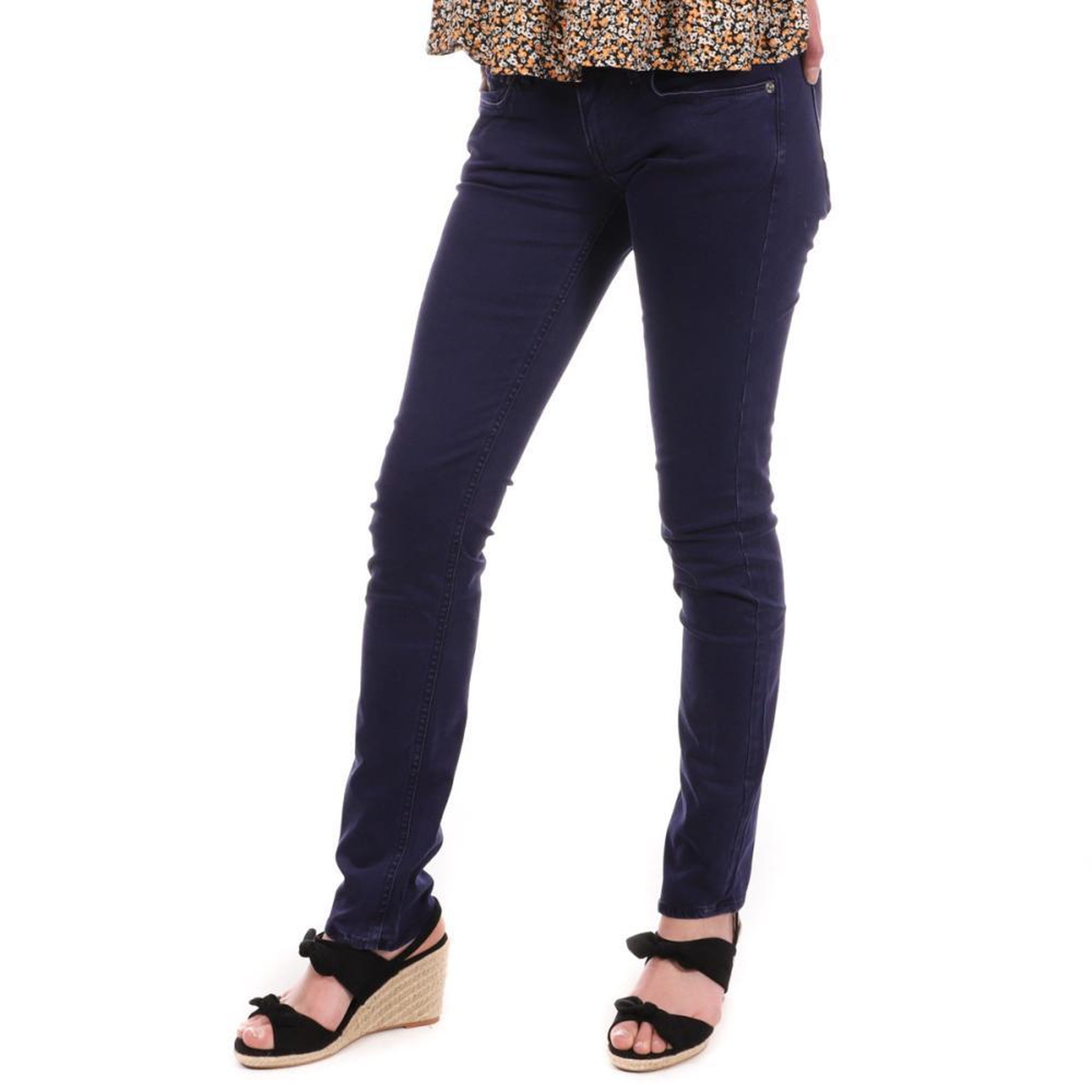 Voir la diapositive 1 : G-Star Raw Pantalon Slim  Marine Femme G-Star 3301 - W24