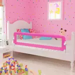VIDAXL Barriere de lit pour enfants 150x42 cm Rose