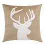 Voir la diapositive 1 : Paris Prix Coussin Déco en Velours  Cerf  45x45cm Sable