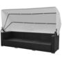 Voir la diapositive 5 : VIDAXL Salon de jardin 7 pcs avec baldaquin Resine tressee Noir