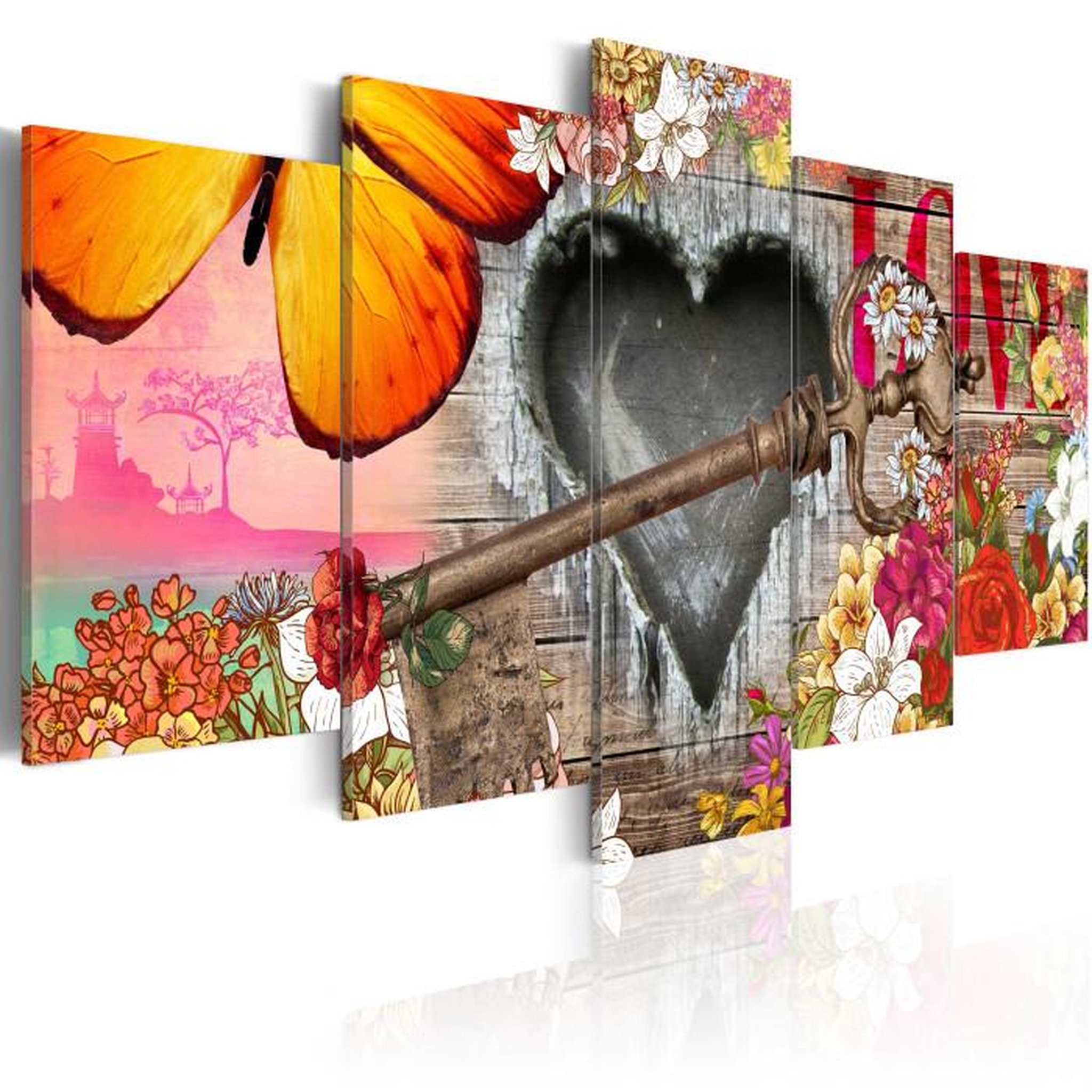 Paris Prix Tableau Imprimé  Love Trailer. Coloris disponibles : Multicolore