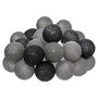 Voir la diapositive 1 : ATMOSPHERA Guirlande Led 20 Boules  Smoky  435cm Gris & Noir