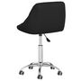 Voir la diapositive 4 : VIDAXL Chaise pivotante de salle a manger Noir Similicuir