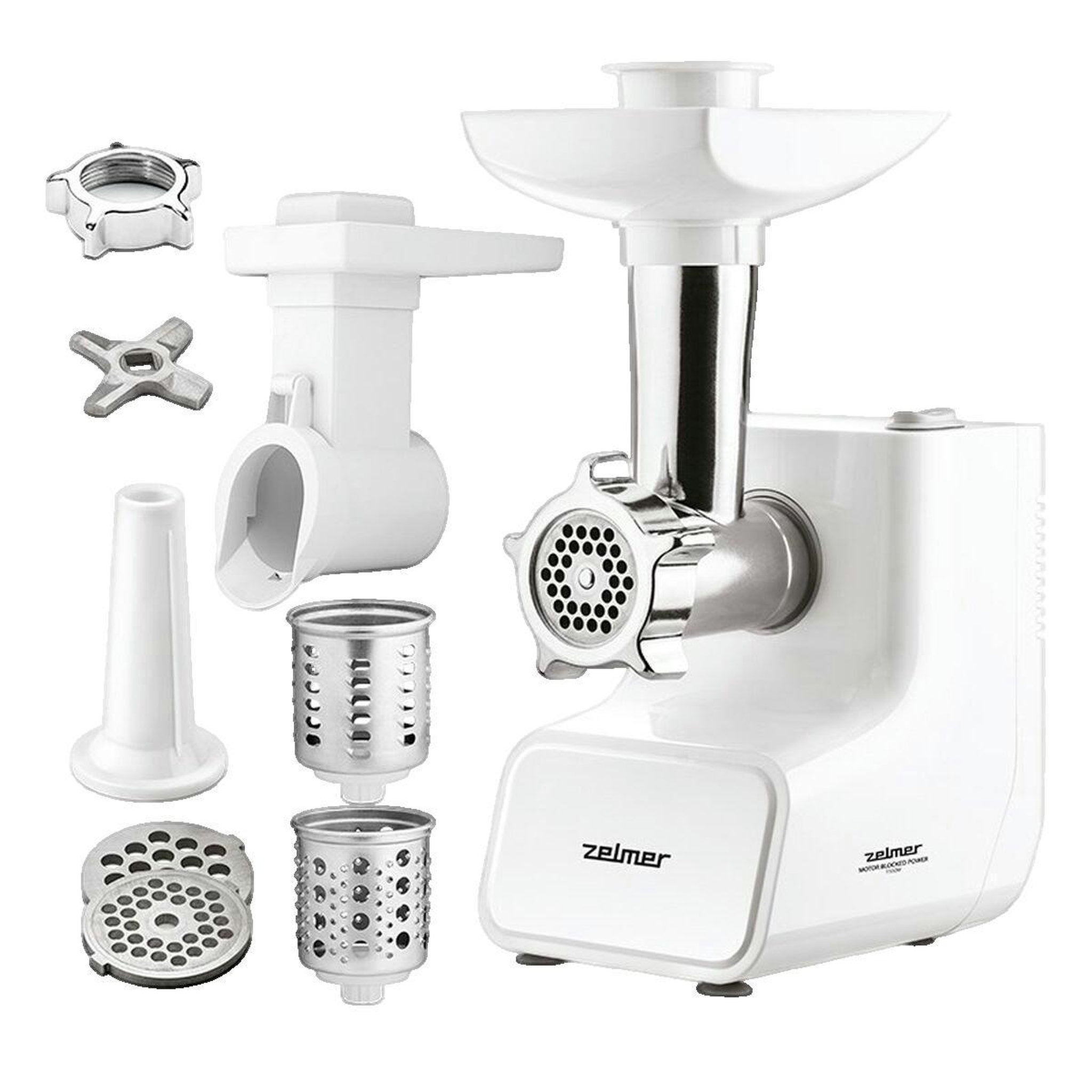 ZELMER Hachoir à viande Zelmer ZMM3512B blanc et argenté