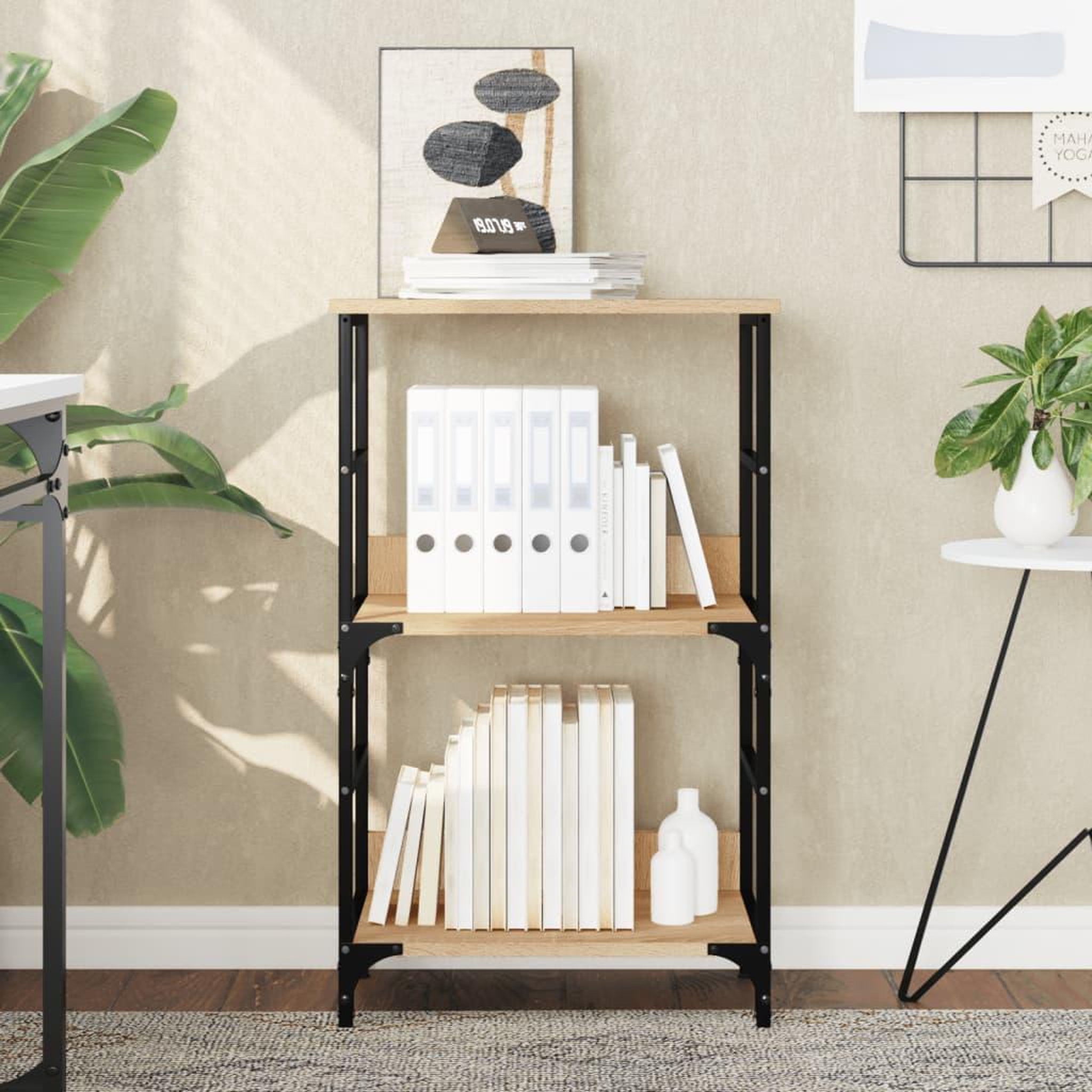 VIDAXL Bibliotheque chene sonoma 50x33x82 cm bois d'ingenierie