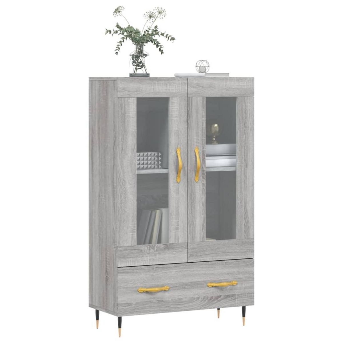 VIDAXL Buffet haut sonoma gris 69,5x31x115 cm bois d'ingenierie