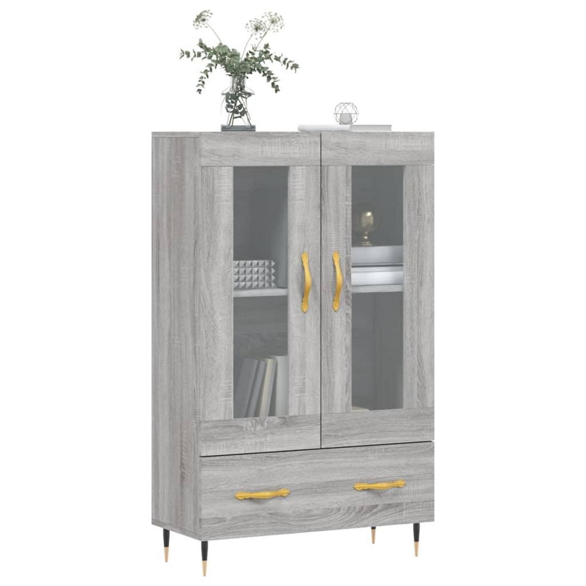 VIDAXL Buffet haut sonoma gris 69,5x31x115 cm bois d'ingenierie