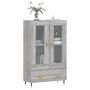 Voir la diapositive 3 : VIDAXL Buffet haut sonoma gris 69,5x31x115 cm bois d'ingenierie