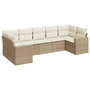 Voir la diapositive 2 : VIDAXL Salon de jardin avec coussins 7 pcs beige resine tressee