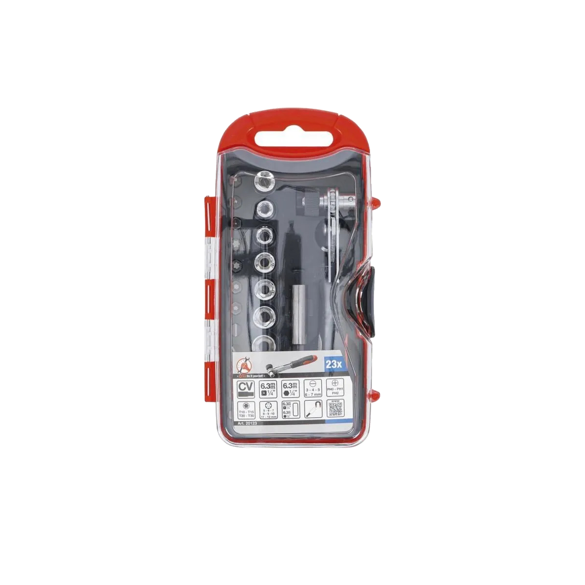 TECHNIC Jeu de douilles bgs technic 20123 23 pièces en acier chrome-vanadium