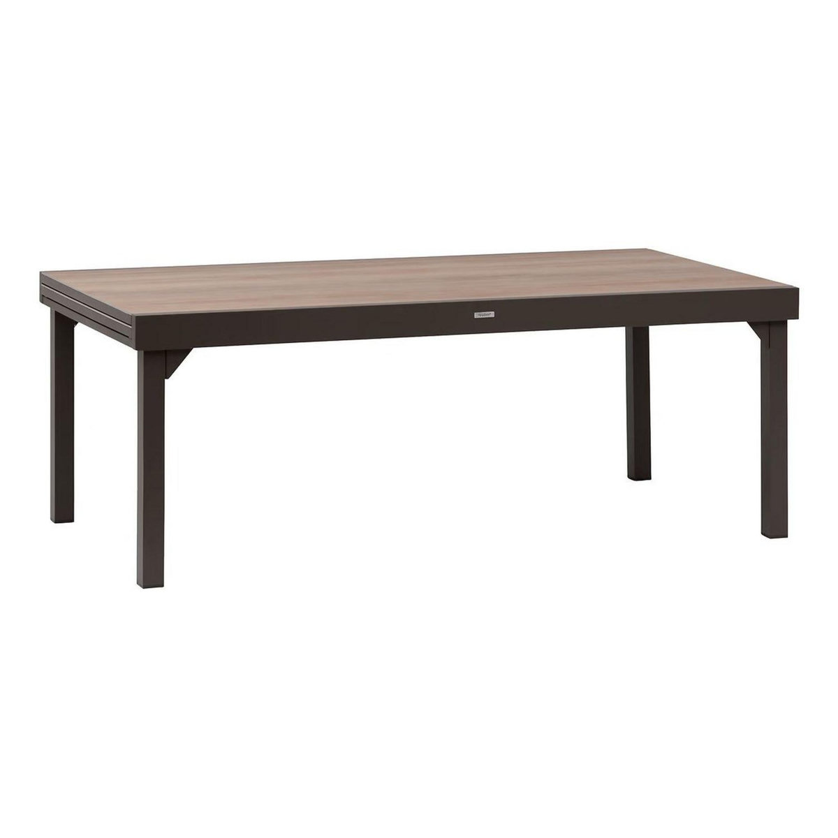 HESPERIDE Table de jardin extensible Piazza en aluminium