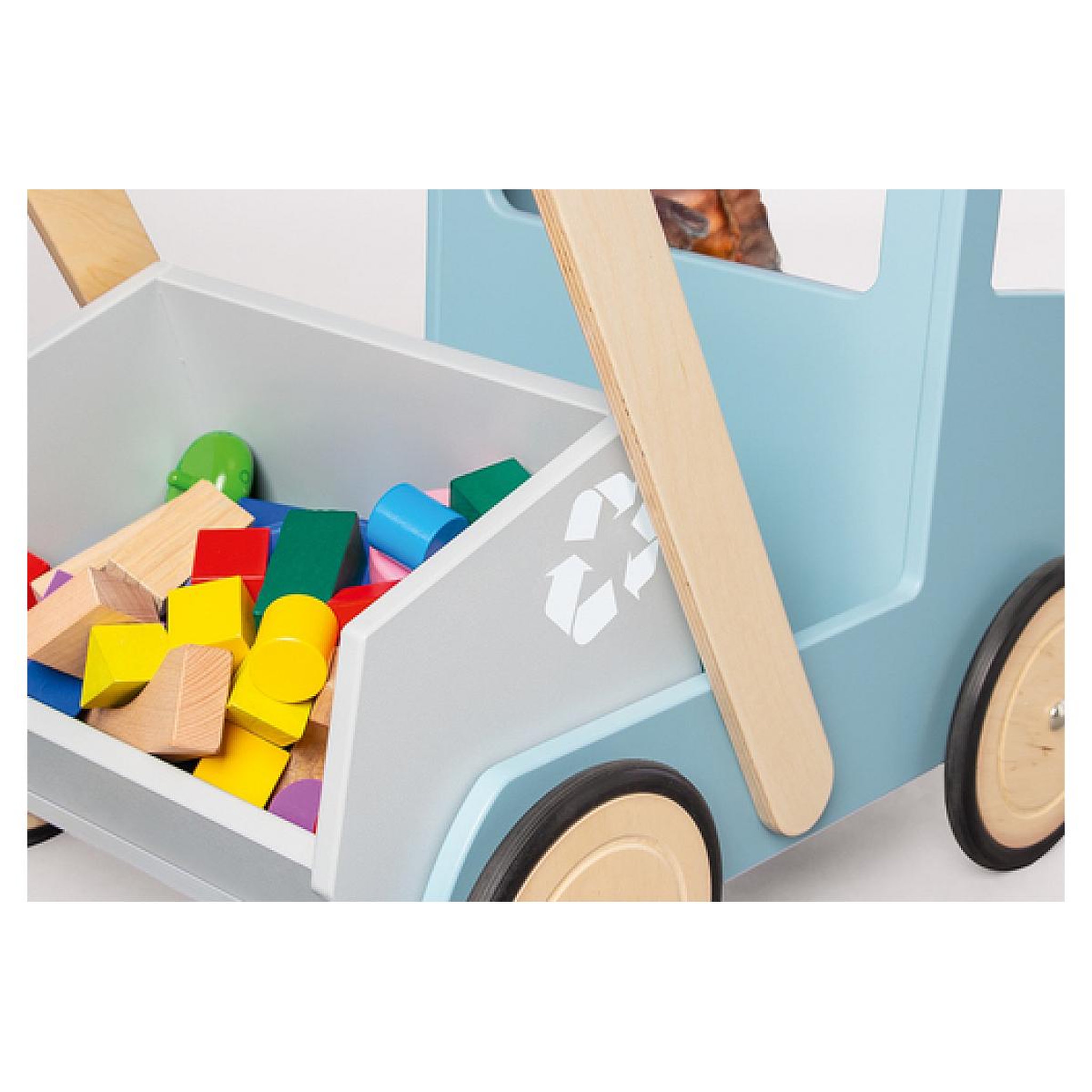 Voir la diapositive 4 : Pinolino Kipplaster Fred  Chariot de marche  Laqué  MDF laqué multicolore