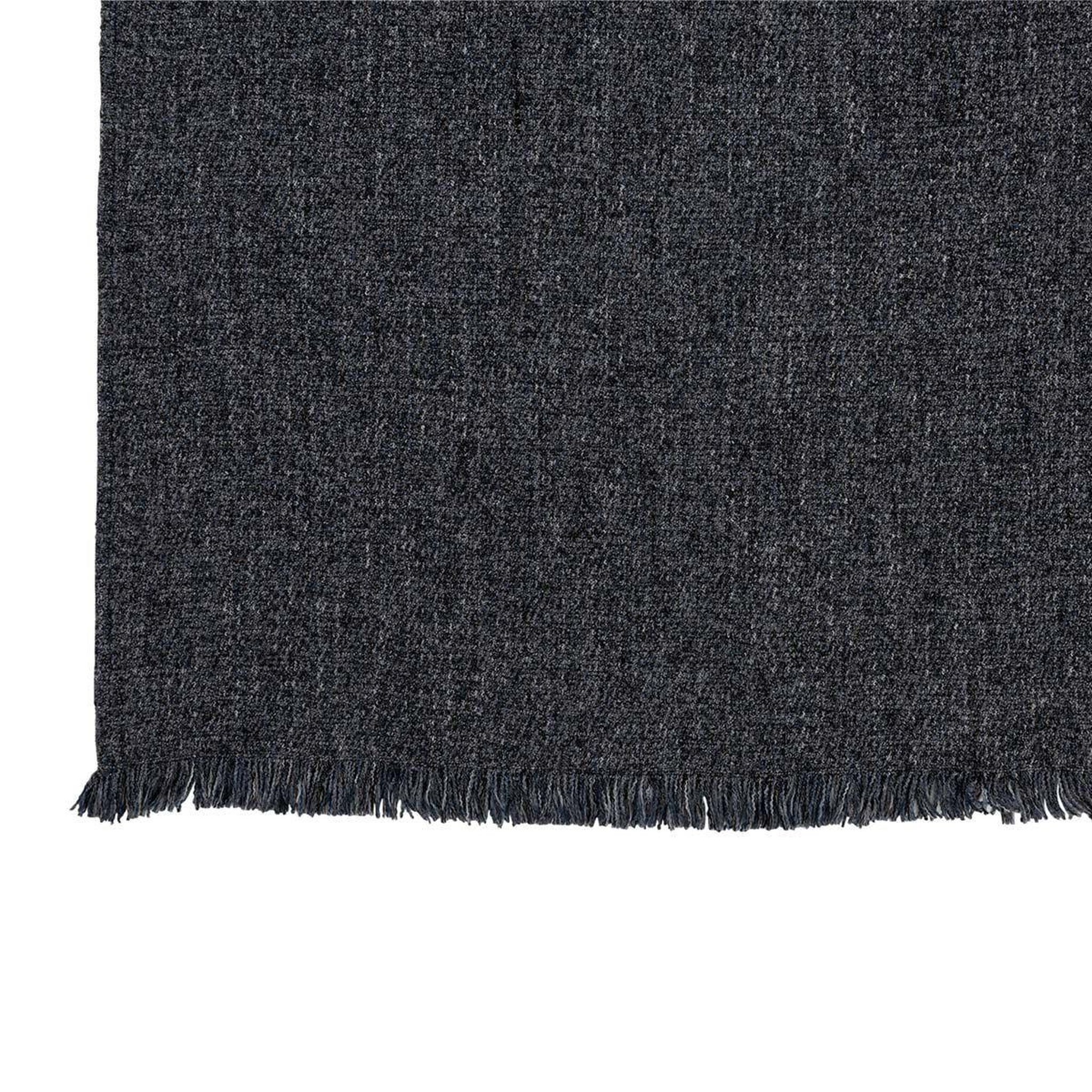 Voir la diapositive 2 : J-LINE Plaid déco en coton  edud  130x170cm bleu