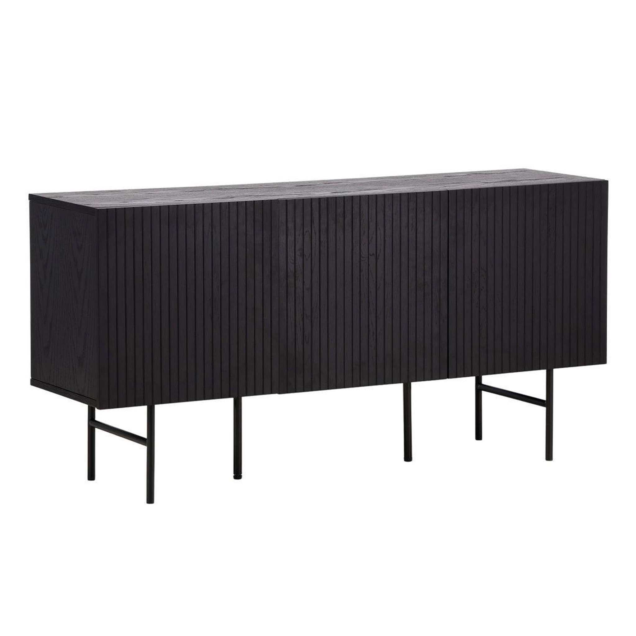 Paris Prix Bahut design nervuré  bjorkon  150cm noir