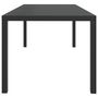 Voir la diapositive 3 : VIDAXL Table de jardin Noir 185 x 90 x 74 cm Aluminium et WPC