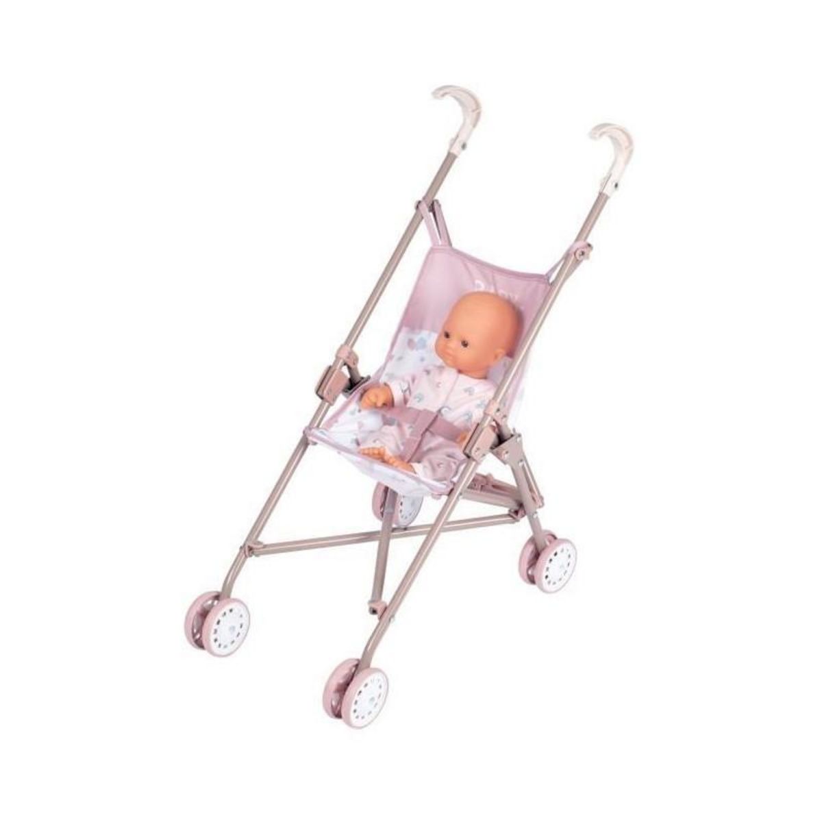 SMOBY Poussette canne Baby Nurse pour poupon jusqu'a 42cm - Smoby