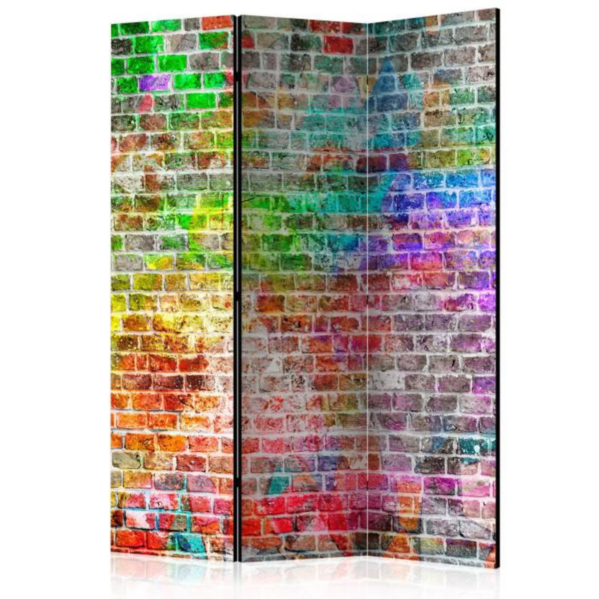 Paris Prix Paravent 3 Volets  Rainbow Wall  135x172cm