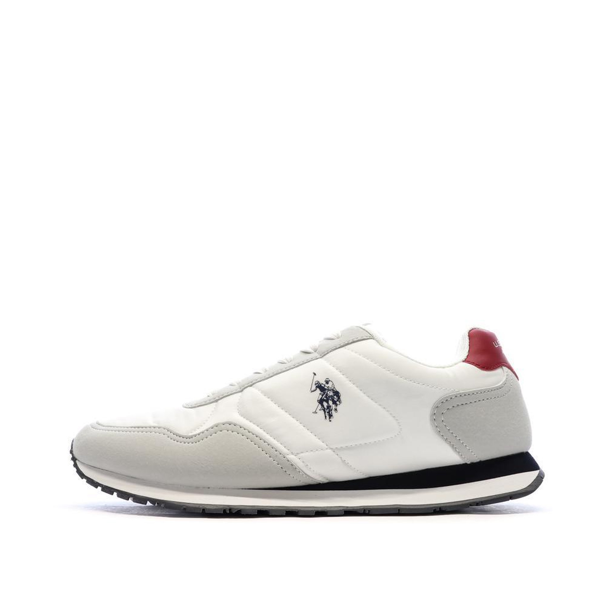 U.S. Polo Assn. Baskets Blanches/Grises/Marines Femme US Polo ASSN FS1. Coloris disponibles : Blanc