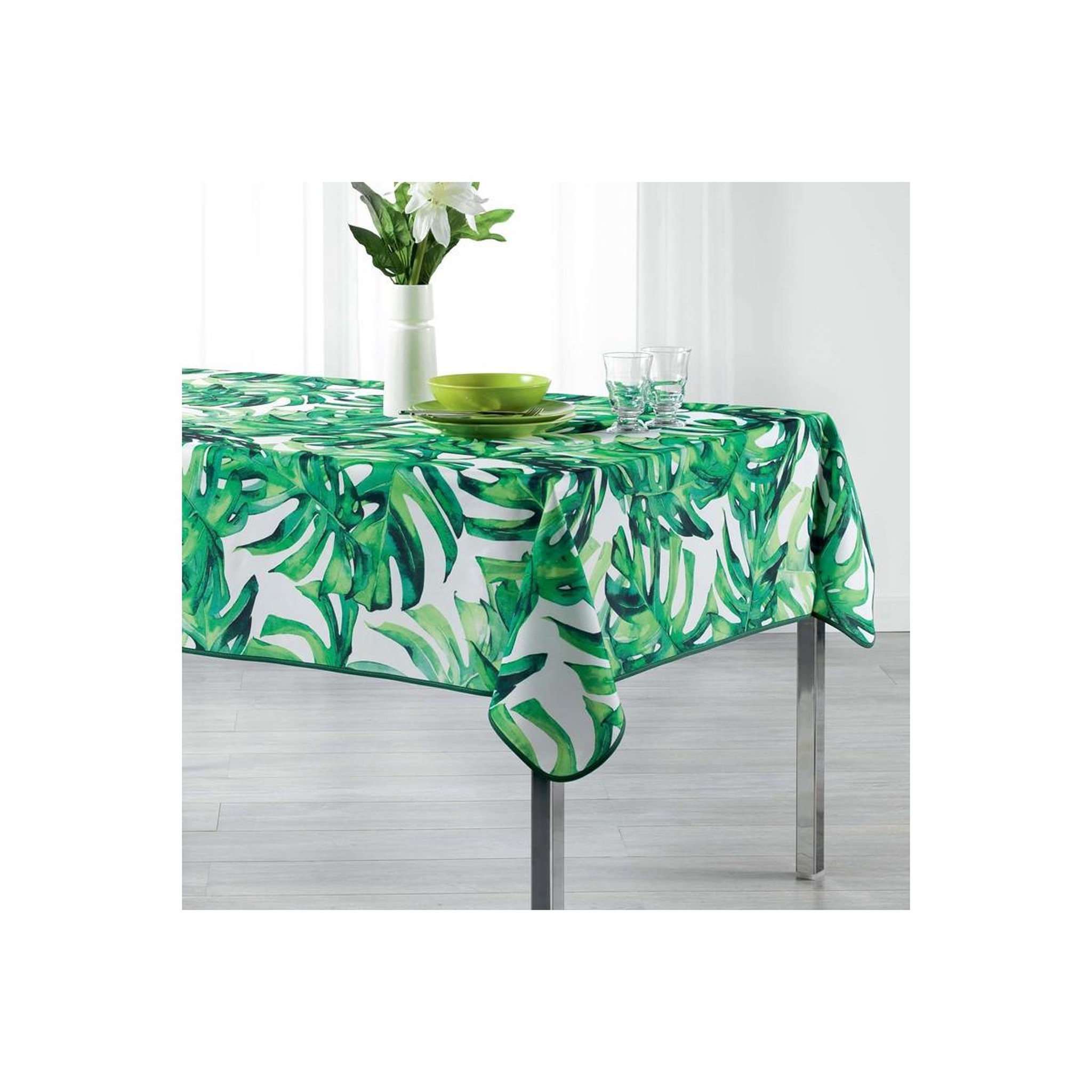 Douceur d'Intérieur Nappe rectangulaire  carveano  150x240cm vert